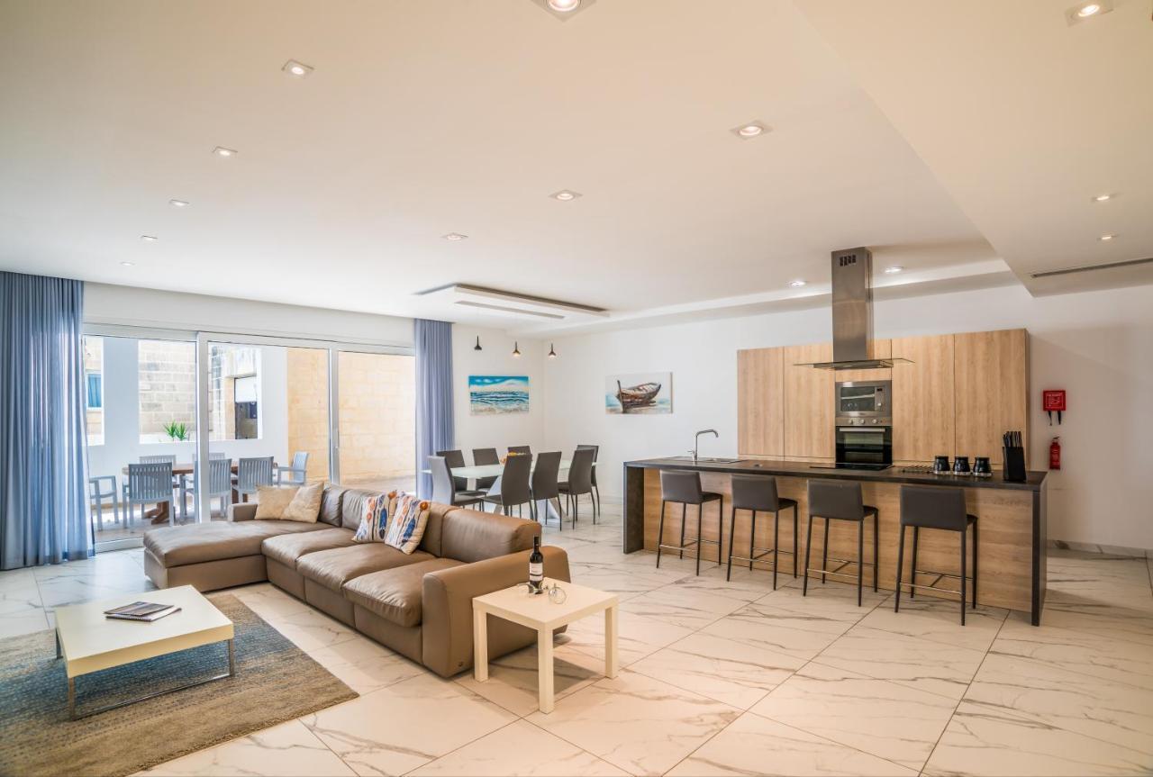 The Sea-Bank Villa Apartments Marsaskala Eksteriør billede